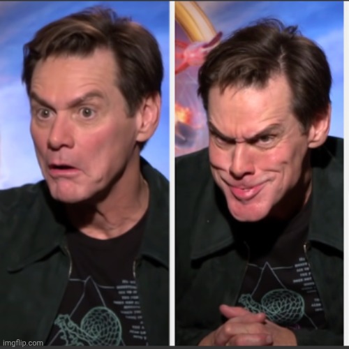 Jim Carrey 2 Panel | image tagged in jim carrey 2 panel | made w/ Imgflip meme maker