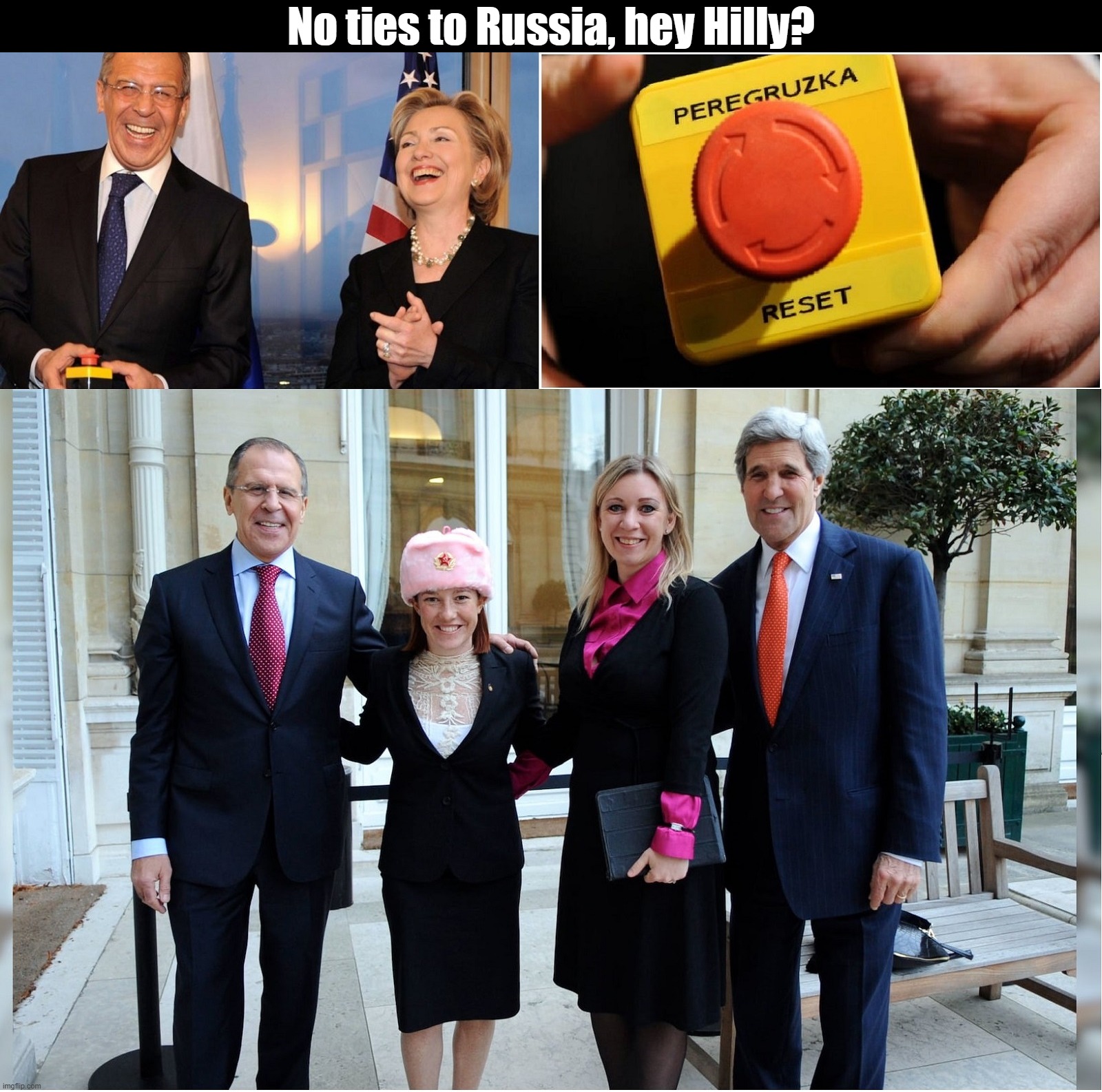 No ties to Russia, hey Hilly? | made w/ Imgflip meme maker