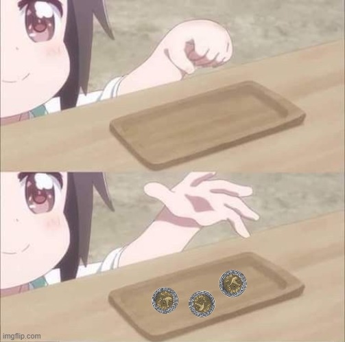 Paying Sinko Peso' | image tagged in sinko,peso,meme,anime,nina que paga | made w/ Imgflip meme maker
