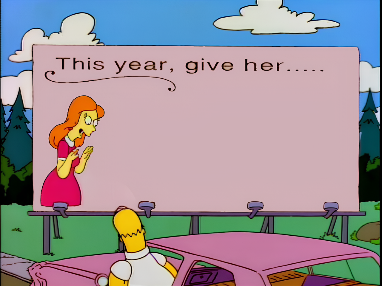 Simpsons billboard Blank Meme Template