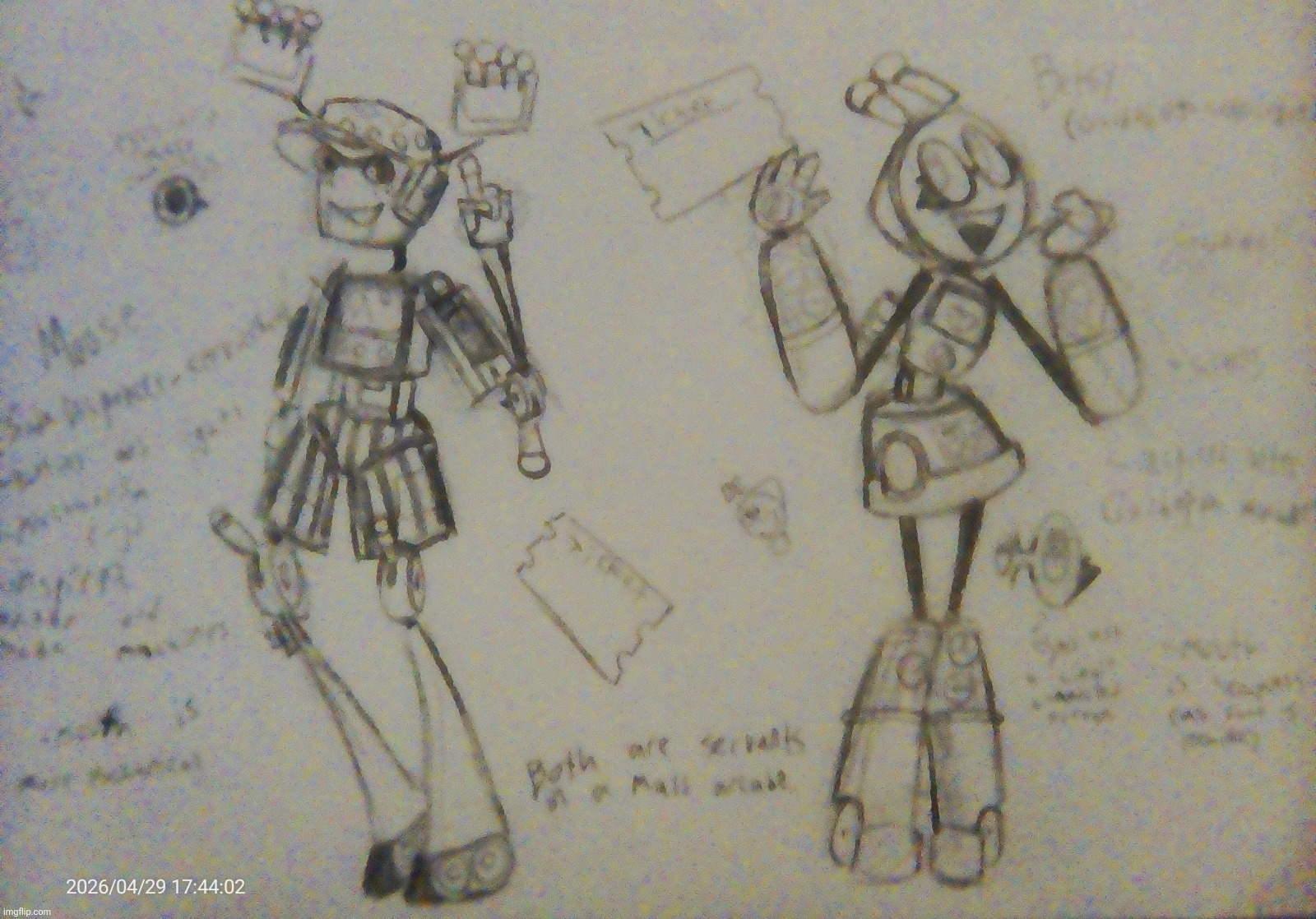 Goofy ahh clanker ocs (left (moose) is inspired after an old American soda machine, right (Betsy) is a gachapon machine) | made w/ Imgflip meme maker