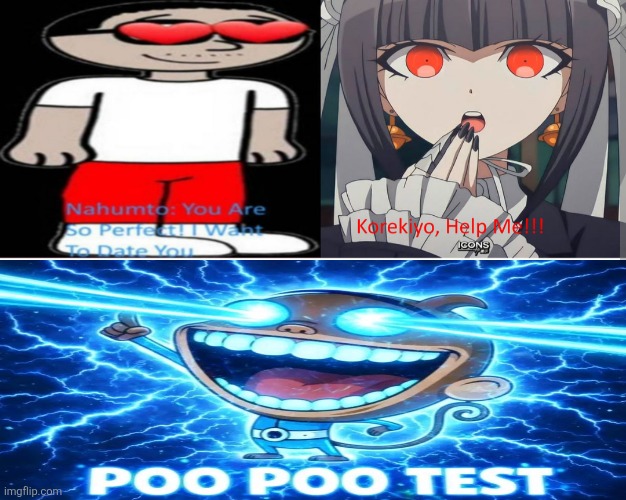 P O O  P O O  T E S T | image tagged in not again,poopoo test | made w/ Imgflip meme maker