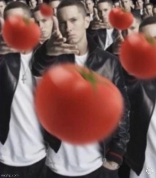 eminem tomato | image tagged in eminem tomato | made w/ Imgflip meme maker