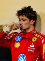 Leclerc drinking Blank Meme Template
