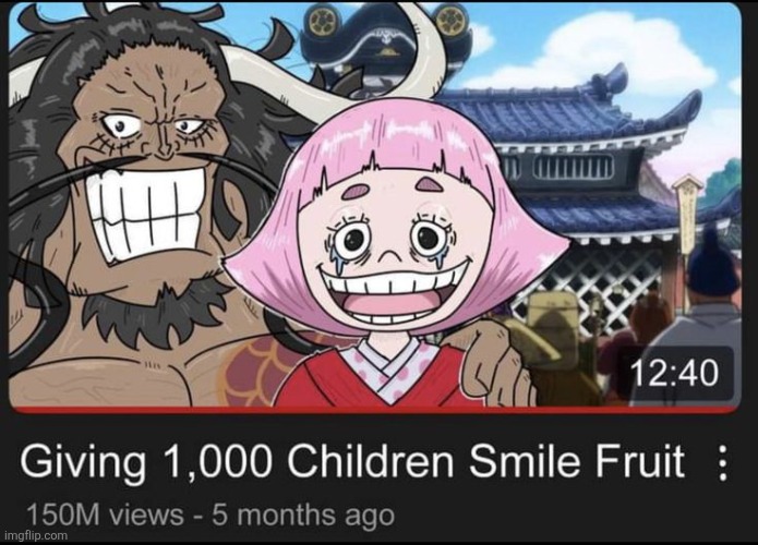 The kind and benevolent kaido | image tagged in one piece,memes,kaido | made w/ Imgflip meme maker