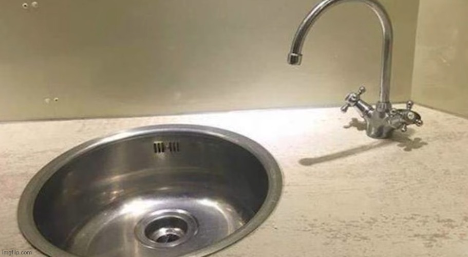 Who allowed this? | image tagged in off sink | made w/ Imgflip meme maker