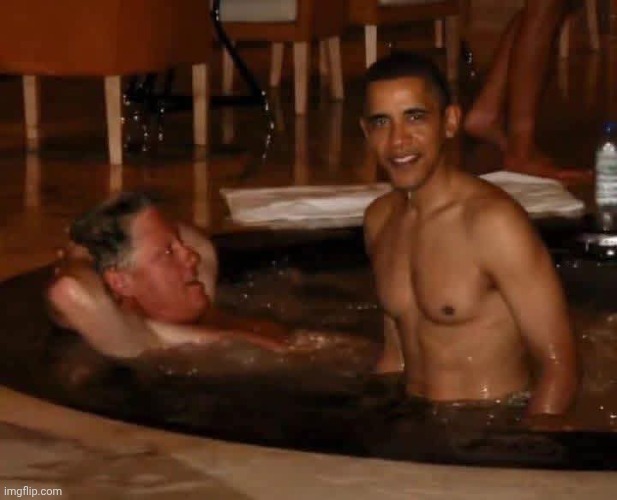 Clinton and Obama on Epstein Island | image tagged in clinton and obama on epstein island | made w/ Imgflip meme maker