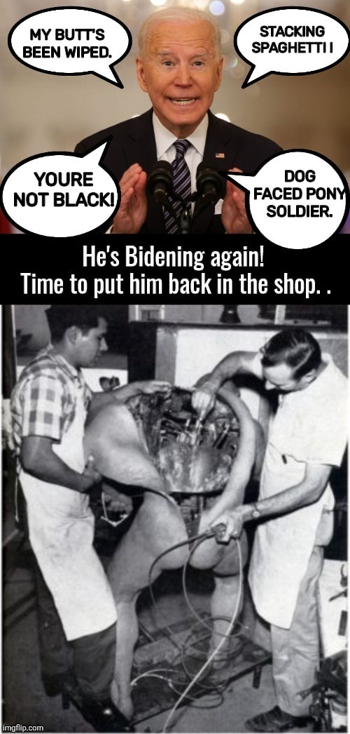 Animatronic Joe is Bidening Again | image tagged in animatronic joe is bidening again | made w/ Imgflip meme maker