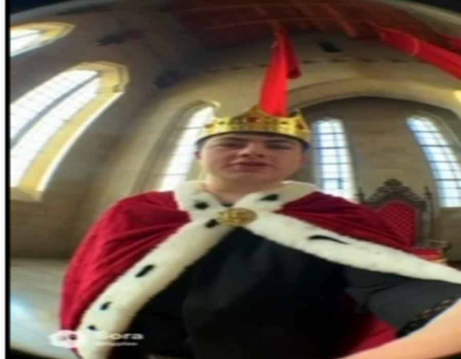 just kidding king Blank Meme Template
