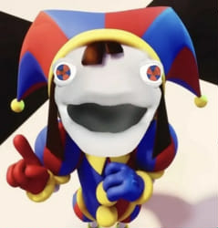 POMNI'S FISH FACE Blank Meme Template