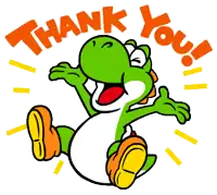 Yoshi says Thank you Meme Template