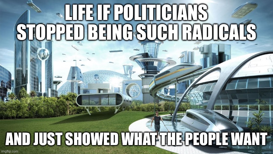 Lots of christians completely hate Trump bc he's a pdf but can't vote the other side because they do so many horrible hate crime | Life if politicians stopped being such radicals; and just showed what the people want | image tagged in life if | made w/ Imgflip meme maker