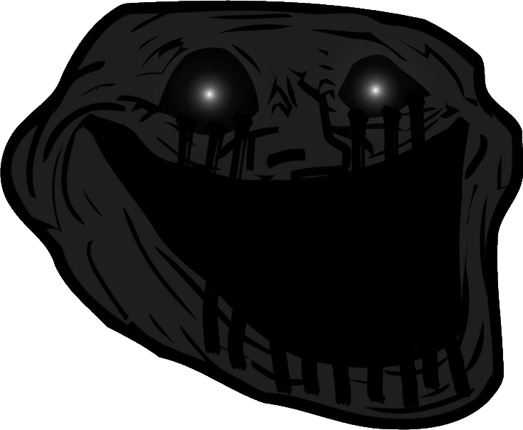 Dark trollface Blank Meme Template