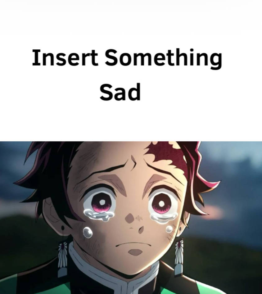 Tanjiro Kamado is sad about what ? Blank Meme Template