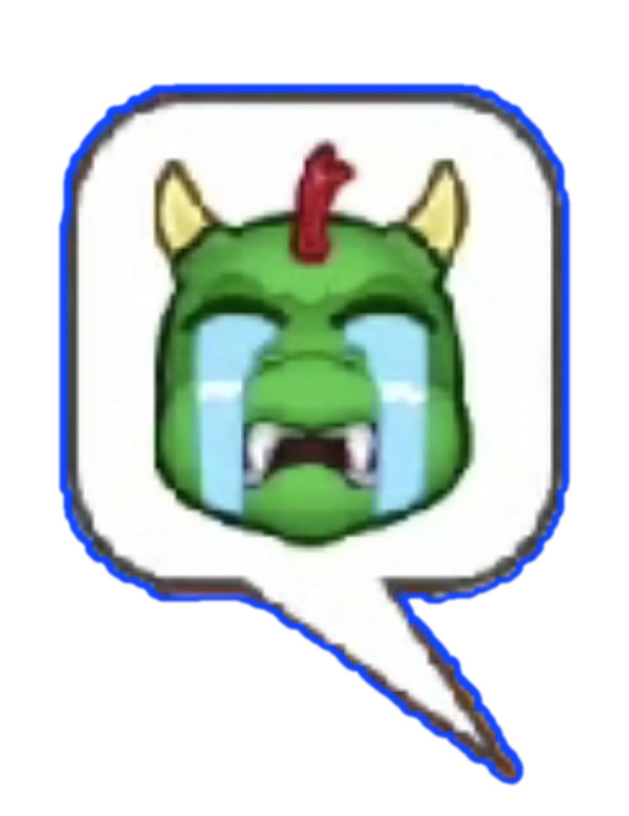 crying dragon Blank Meme Template