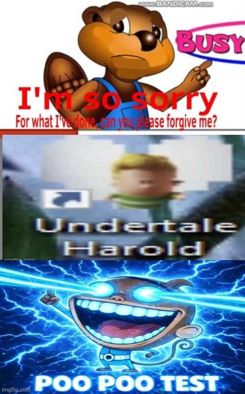 poo poo test | image tagged in who denied bill beaver's apology,poopoo test | made w/ Imgflip meme maker