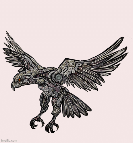 Cyber Hawk | image tagged in gifs,hawk,animate,cybird | made w/ Imgflip images-to-gif maker
