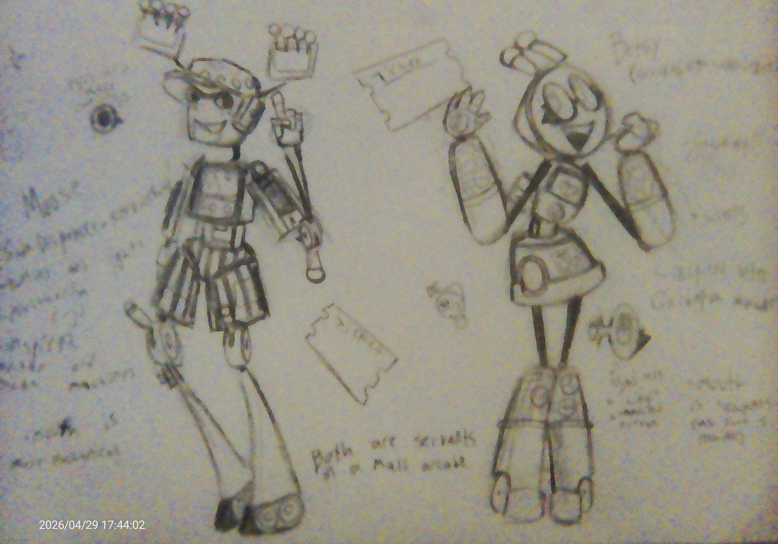 Goofy ahh clanker ocs (left (moose) is inspired after an old American soda machine, right (Betsy) is a gachapon machine) | made w/ Imgflip meme maker