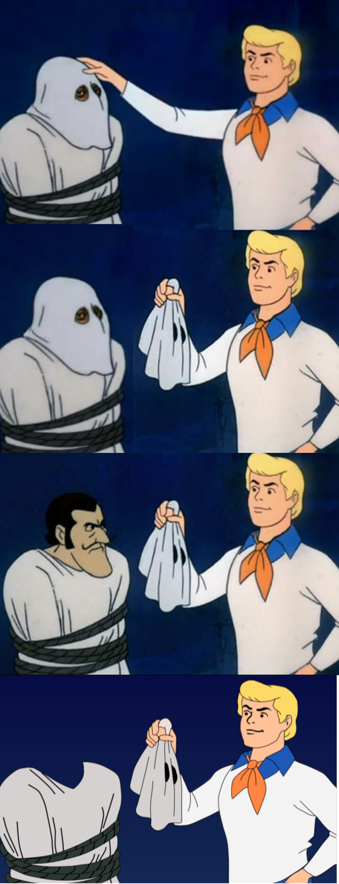 Scooby Doo Mask Reveal Recursive Blank Meme Template