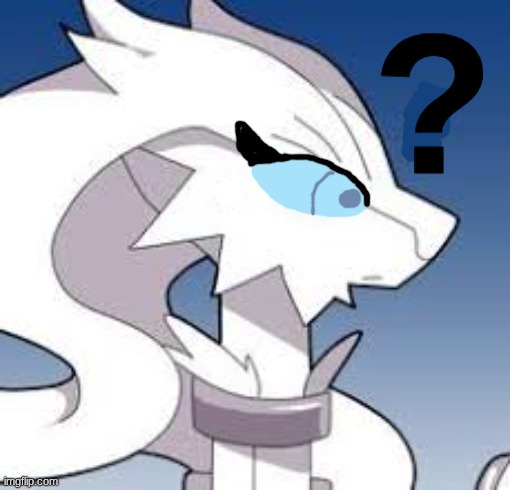 Verita the Reshiram confused Blank Meme Template