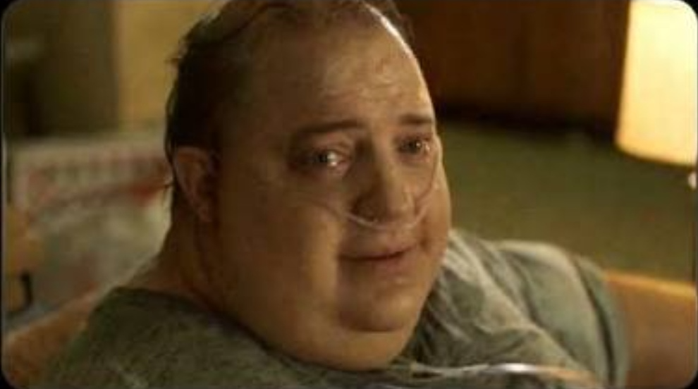 Teary eyed guy with oxygen pipe Blank Meme Template