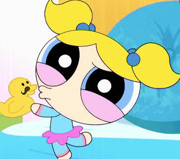Bubbles Kissing Duck Blank Meme Template