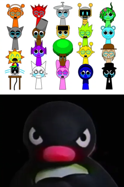 Anything but Sprunki to these guys Blank Meme Template