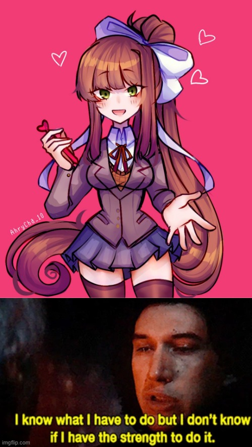 Just Monika <3 | image tagged in just monika 3 | made w/ Imgflip meme maker