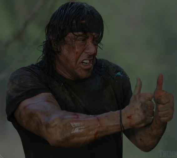 Rambo Thunmbs Up Blank Meme Template