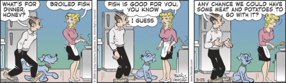 Blondie | image tagged in comics | made w/ Imgflip meme maker