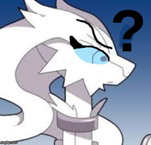 Verita the Reshiram confused Blank Meme Template