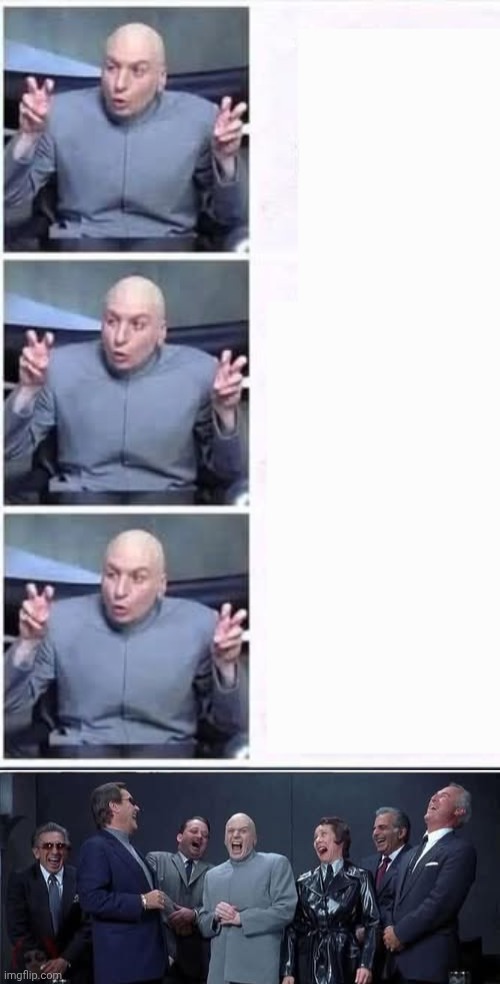 Dr Evil BSing Blank Meme Template