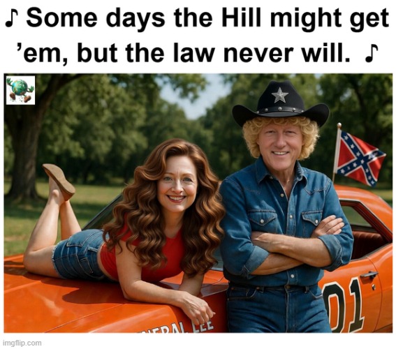 After all their appearances before Congress, will Bill and Hillary ever actually face jail time? | image tagged in maga,conservative,bill clinton,hillary clinton | made w/ Imgflip meme maker