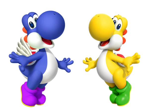 Two Yoshies Blank Meme Template