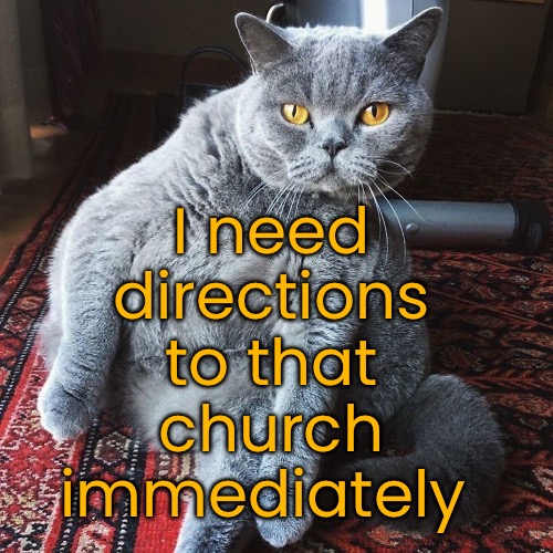 I need
directions
to that
church
immediately | made w/ Imgflip meme maker