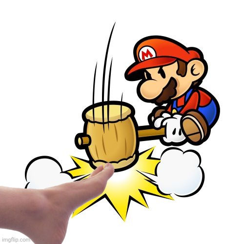 Mario Hammer Smash Meme | image tagged in memes,mario hammer smash | made w/ Imgflip meme maker