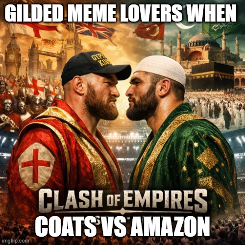 Can any geometry dash players relate? LOL | gilded meme lovers when; coats vs amazon | image tagged in boxing,gold | made w/ Imgflip meme maker