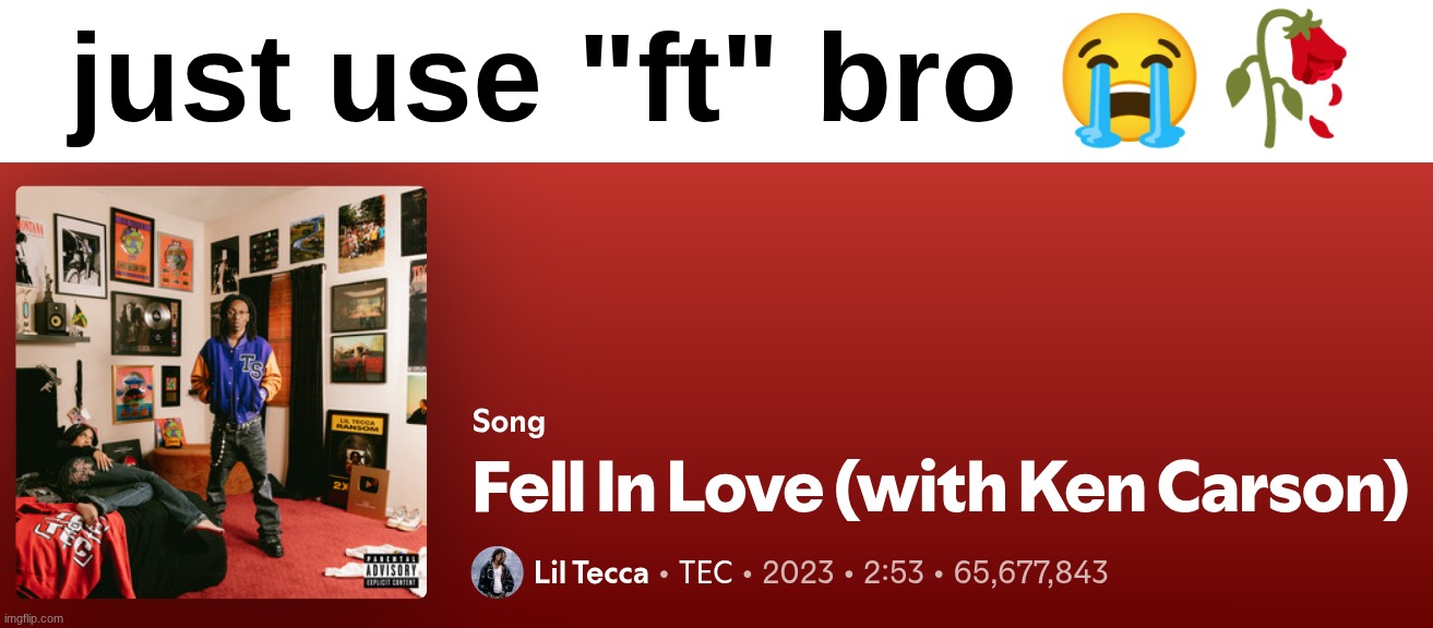 yeah bitch im in this bed with destroy lonely | just use "ft" bro 😭🥀 | made w/ Imgflip meme maker
