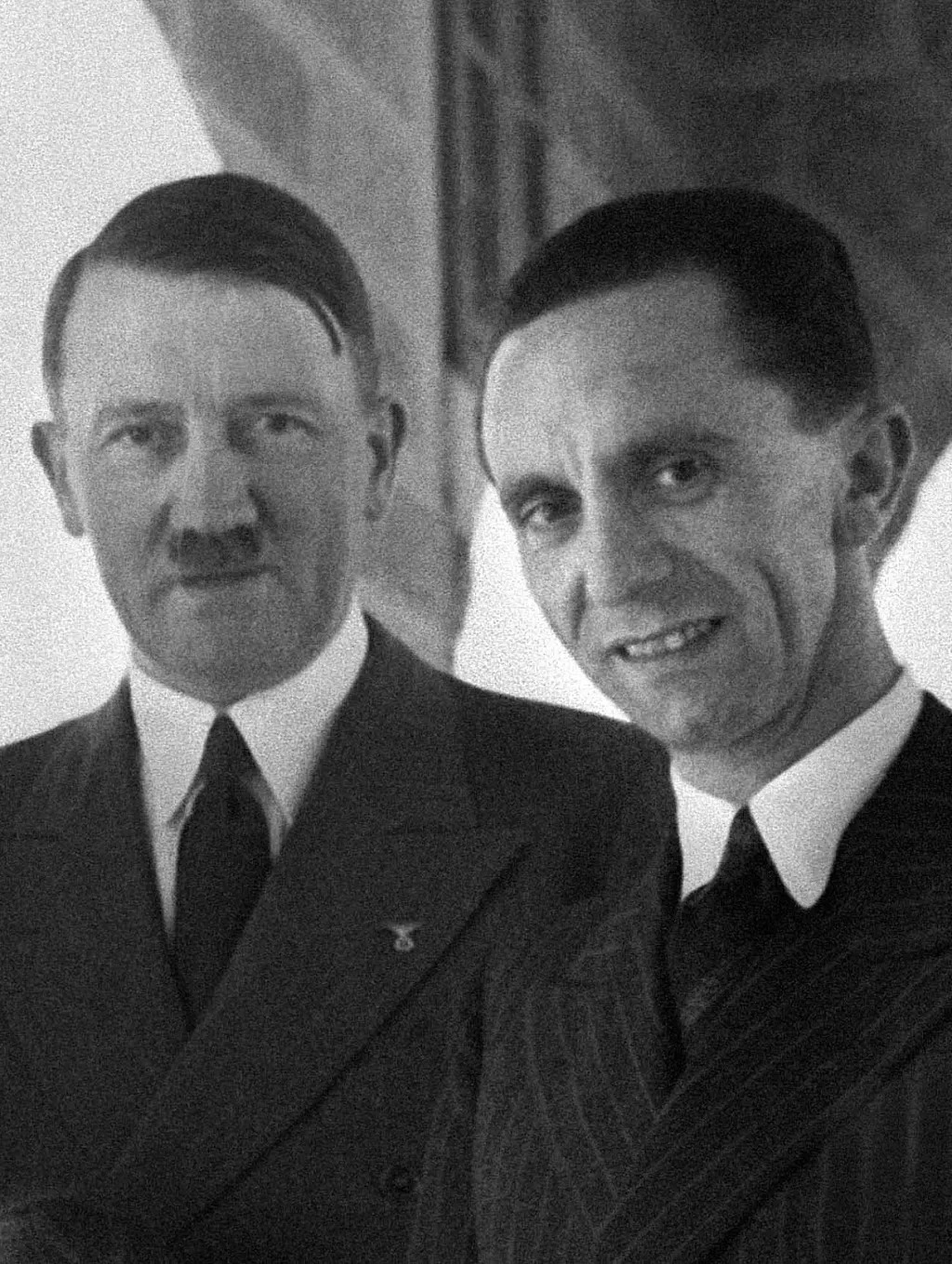 Goebbels and Hitler approve Blank Meme Template