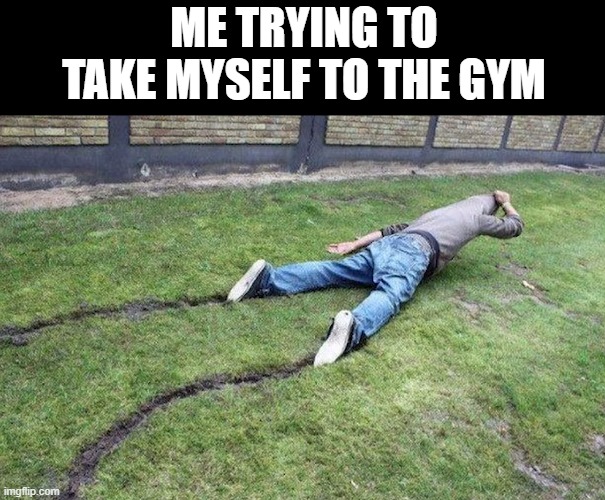 gym | me trying to take myself to the gym | image tagged in memes | made w/ Imgflip meme maker