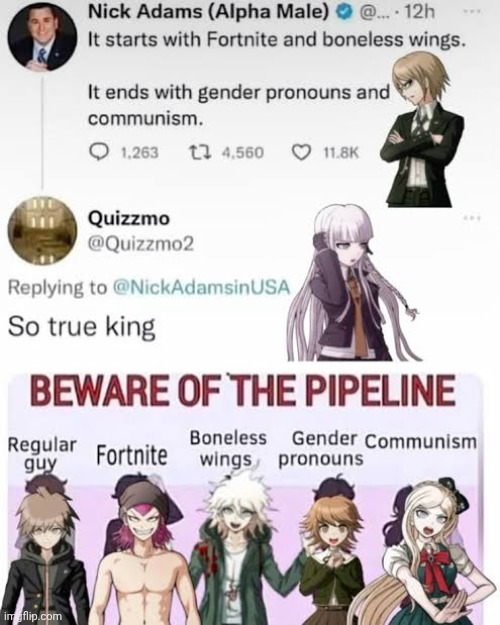 image tagged in danganronpa | made w/ Imgflip meme maker