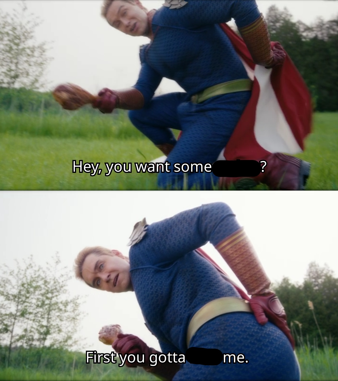 Homelander turkey Blank Meme Template