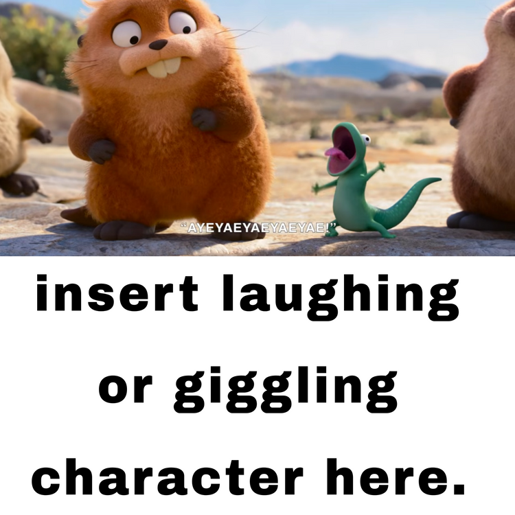 tom lizard making silly noises made Who laugh Blank Meme Template