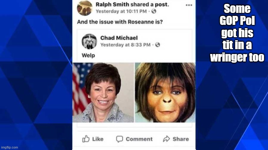 Some GOP Pol got his tit in a wringer too | made w/ Imgflip meme maker