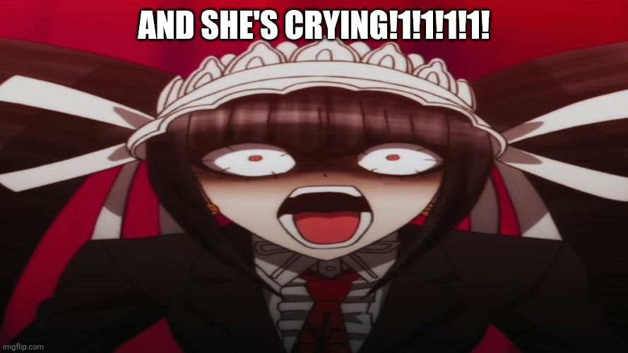 Celestian Ludenberger | And she's crying!1!1!1!1! | image tagged in celestian ludenberger | made w/ Imgflip meme maker