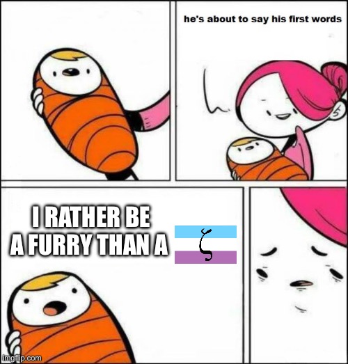 My Dog is Better than cringe anti zoo Furries | I rather be a Furry than a | image tagged in he is about to say his first words,dogs,anti furry,pro zoo,i like my dog | made w/ Imgflip meme maker