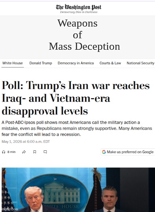 Don't Get Fooled Again | Weapons
of
     Mass Deception | image tagged in prince | made w/ Imgflip meme maker