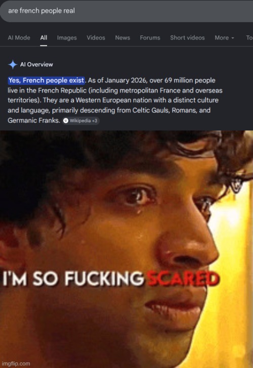 image tagged in i m so fucking scared | made w/ Imgflip meme maker