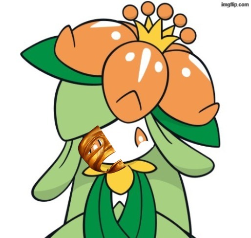 Tragedy Lilly | image tagged in tragedy lilligant | made w/ Imgflip meme maker