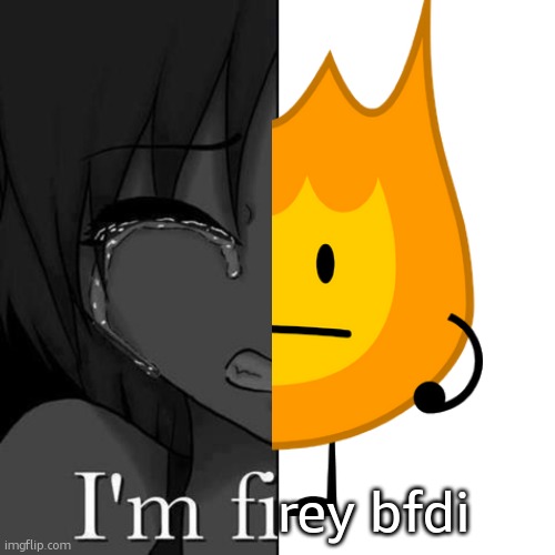 berfy dye | rey bfdi | image tagged in i'm fi | made w/ Imgflip meme maker